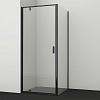 Душевой уголок WasserKRAFT Elbe 74P28 черный Душевой уголок WasserKRAFT Elbe 74P28 черный