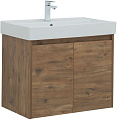 Тумба под раковину Aquanet Nova Lite 75 дуб рустикальный (2 дверцы) 00298852 Тумба под раковину Aquanet Nova Lite 75 дуб рустикальный (2 дверцы) 00298852