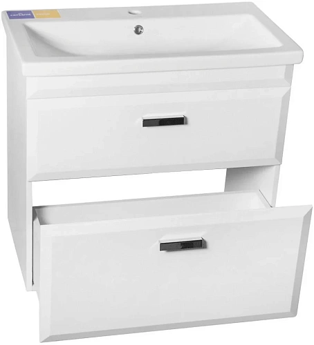 Тумба под раковину Style Line Лотос 80, Комо 80, Люкс белая, PLUS СС-00000366 Тумба под раковину Style Line Лотос 80, Комо 80, Люкс белая, PLUS СС-00000366
