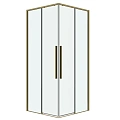 Душевой уголок GROSSMAN Galaxy 300.K33.01.1010.32.00 (100x100x195) квадрат,раздвиж,золото сатин,стекло прозра Душевой уголок GROSSMAN Galaxy 300.K33.01.1010.32.00 (100x100x195) квадрат,раздвиж,золото сатин,стекло прозра