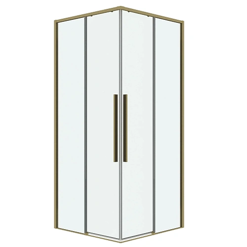 Душевой уголок GROSSMAN Galaxy 300.K33.01.1010.32.00 (100x100x195) квадрат,раздвиж,золото сатин,стекло прозра Душевой уголок GROSSMAN Galaxy 300.K33.01.1010.32.00 (100x100x195) квадрат,раздвиж,золото сатин,стекло прозра