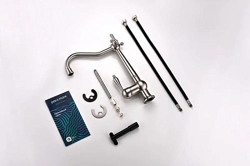 Смеситель для кухни Paulmark RETRO брашированная сталь Re213226-BS Смеситель для кухни Paulmark RETRO брашированная сталь Re213226-BS