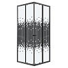 Картинка анонса товара «душевой уголок niagara eco ng-1009-14qblack (90x90x190) квадратная, раздвиж, профиль черный, стекло мозаика (4мм)»