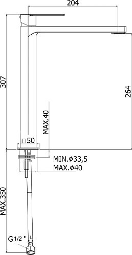 Смеситель для раковины Paffoni Tango TA081CR Смеситель для раковины Paffoni Tango TA081CR