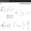 Смеситель для ванны WHITECROSS Y YSET1240GLB скрытого монтажа, брашированное золото Смеситель для ванны WHITECROSS Y YSET1240GLB скрытого монтажа, брашированное золото