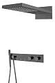 Душевая система Boheme ZODIAC с термостатом SHINE GUN METAL встраиваемая 133-SGM Душевая система Boheme ZODIAC с термостатом SHINE GUN METAL встраиваемая 133-SGM