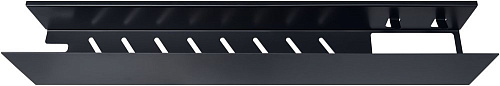 Полка Aquanet Магнум 70x12 черная матовая, с крючками 00302221 Полка Aquanet Магнум 70x12 черная матовая, с крючками 00302221