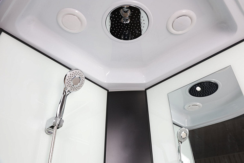 Душевая кабина Niagara Classic NG-6707-14G (800х800х2150) высокий поддон (40см) стекло прозрачное черные профиля 67071414G Душевая кабина Niagara Classic NG-6707-14G (800х800х2150) высокий поддон (40см) стекло прозрачное черные профиля 67071414G