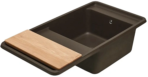 Кухонная мойка Aquaton Беллис 97 1A725132BS280 из литого мрамора, кофе Кухонная мойка Aquaton Беллис 97 1A725132BS280 из литого мрамора, кофе