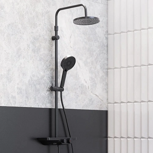 Душевая система Damixa Apollo 947730300 черный Душевая система Damixa Apollo 947730300 черный