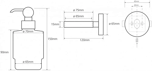 Дозатор жидкого мыла Bemeta RETRO 144109107 Дозатор жидкого мыла Bemeta RETRO 144109107