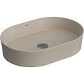 Раковина BERGES Ego SL накладная овал, 55x38 см, матовый жасмин 181712 Раковина BERGES Ego SL накладная овал, 55x38 см, матовый жасмин 181712