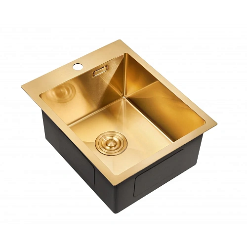 Кухонная мойка Milacio Denia 41 Steel (MC.77468) золото Кухонная мойка Milacio Denia 41 Steel (MC.77468) золото