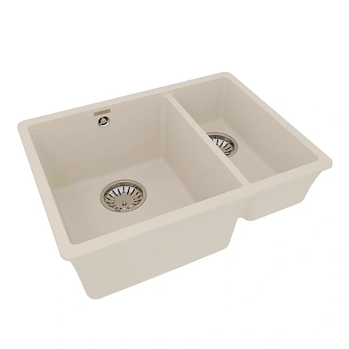 Кухонная мойка Lemark SINARA 550.2-U встраиваемая снизуз кварцгранита, шампань 9910084 Кухонная мойка Lemark SINARA 550.2-U встраиваемая снизуз кварцгранита, шампань 9910084