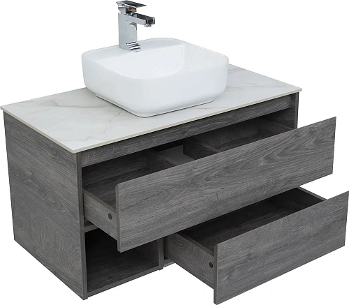 Тумба с раковиной STWORKI Карлстад 90 дуб рошелье, монте тиберио 425499 Тумба с раковиной STWORKI Карлстад 90 дуб рошелье, монте тиберио 425499