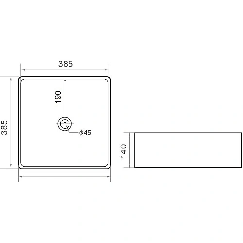 Раковина Orange B02-385w накладная, белый Раковина Orange B02-385w накладная, белый