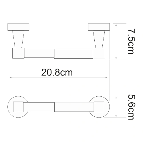 Держатель туалетной бумаги WasserKRAFT Isen K-4022 хром Держатель туалетной бумаги WasserKRAFT Isen K-4022 хром