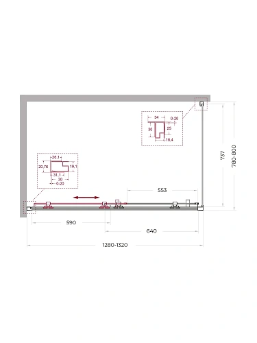 Душевой уголок BelBagno UNO-195-AH-1-130/80-C-NERO 130x80 см, профиль черный, стекло прозрачное Душевой уголок BelBagno UNO-195-AH-1-130/80-C-NERO 130x80 см, профиль черный, стекло прозрачное
