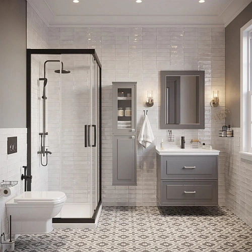 Шкаф-пенал STWORKI Хадстен L, серый 540850 Шкаф-пенал STWORKI Хадстен L, серый 540850