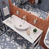 Консоль с раковиной DIWO Элиста 120 белый мрамор, Moduo 55 Leaf 555873 Консоль с раковиной DIWO Элиста 120 белый мрамор, Moduo 55 Leaf 555873