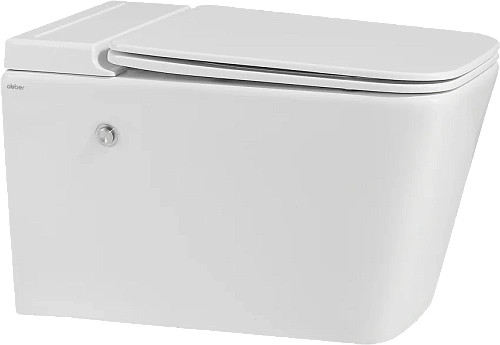 Комплект унитаза ABBER Rechteck AC1202P белый с импульсным смывом с инсталляцией AC0101P Комплект унитаза ABBER Rechteck AC1202P белый с импульсным смывом с инсталляцией AC0101P