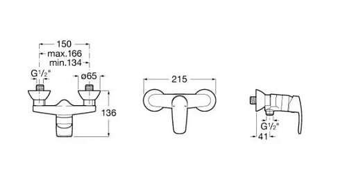 Смеситель для душа Roca Monodin-N 5A2198C00 Смеситель для душа Roca Monodin-N 5A2198C00