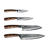 Набор кухонных ножей Omoikiri Damascus Suminagashi-SET 4996233