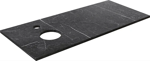 Комплект мебели DIWO Элиста 120 чёрный мрамор, с раковиной Moduo 50 Square (комплект, гарнитур) 5559 555918 Комплект мебели DIWO Элиста 120 чёрный мрамор, с раковиной Moduo 50 Square (комплект, гарнитур) 5559 555918