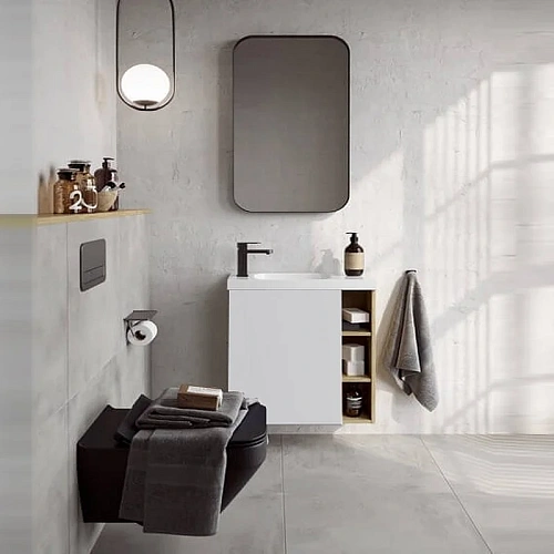 Корпус тумбы под раковину Aqwella Alba 60 L ALB0106LDD подвесной дуб давос 600х700х250 мм Корпус тумбы под раковину Aqwella Alba 60 L ALB0106LDD подвесной дуб давос 600х700х250 мм