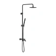 Душевая система Damixa Scandinavian Pure 936810300 с термостом, черный Душевая система Damixa Scandinavian Pure 936810300 с термостом, черный