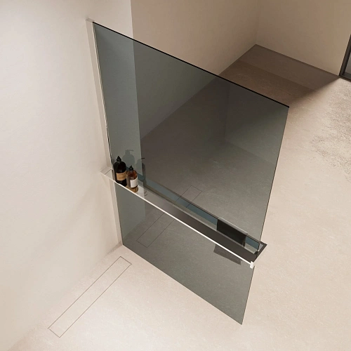 Душевая перегородка Vincea Walk-In VSW-1HR100MR 1000x2000 хром, стекло зеркальное Душевая перегородка Vincea Walk-In VSW-1HR100MR 1000x2000 хром, стекло зеркальное