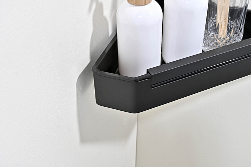 Полка Aquatek AQ4976MB черный матовый Полка Aquatek AQ4976MB черный матовый