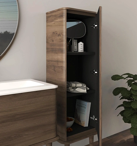 Шкаф-пенал CEZARES IDRA 55820 Noce подвесной, реверсивный Шкаф-пенал CEZARES IDRA 55820 Noce подвесной, реверсивный