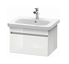 Картинка анонса товара «тумба с раковиной duravit durastyle 65 ds006002222 белая»
