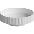 Детальная картинка товара «раковина boheme corian 400x130 matte white 801-r-mw накладная»