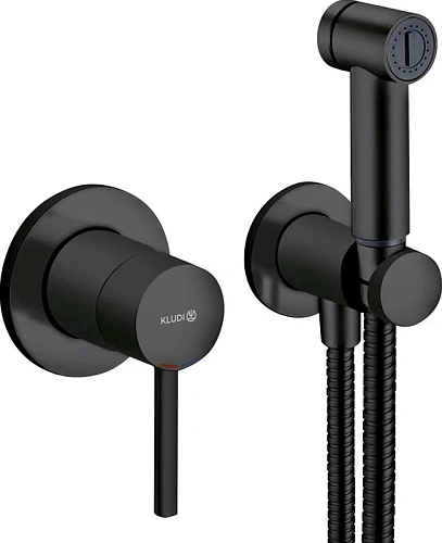 Гигиенический душ Kludi Bozz 389983976 черный матовый Гигиенический душ Kludi Bozz 389983976 черный матовый