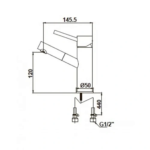 Смеситель для раковины Kaiser Merkur 26011 Смеситель для раковины Kaiser Merkur 26011