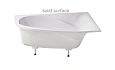 Ванна из искусственного камня Astra-Form Селена 01010081 правая, Solid Surface 1700х1000 Ванна из искусственного камня Astra-Form Селена 01010081 правая, Solid Surface 1700х1000