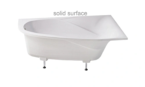 Ванна из искусственного камня Astra-Form Селена 01010081 правая, Solid Surface 1700х1000 Ванна из искусственного камня Astra-Form Селена 01010081 правая, Solid Surface 1700х1000