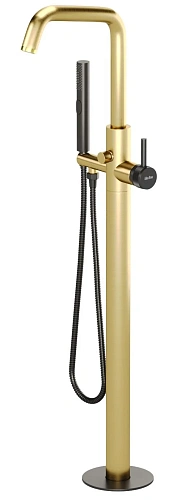 Смеситель для ванны Allen Brau Priority 5.31008-GB31 (с внутренней частью) черный/золото Смеситель для ванны Allen Brau Priority 5.31008-GB31 (с внутренней частью) черный/золото