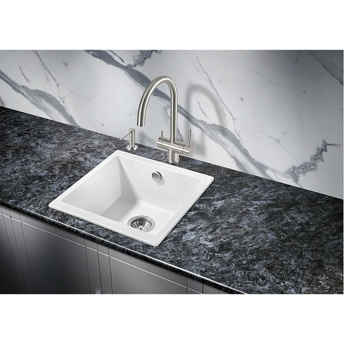 Кухонная мойка Milacio Leon 45 Cuarzo (MC.77092), белый Кухонная мойка Milacio Leon 45 Cuarzo (MC.77092), белый