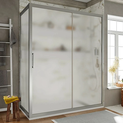 Душевой уголок STWORKI Эстерсунд 110x80 см профиль хром матовый, стекло матовое, прямоугольный 46011 460116 Душевой уголок STWORKI Эстерсунд 110x80 см профиль хром матовый, стекло матовое, прямоугольный 46011 460116