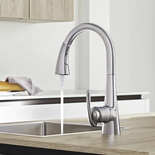 Смеситель для кухни GROHE Zedra, нержавеющая сталь (32294SD1) Смеситель для кухни GROHE Zedra, нержавеющая сталь (32294SD1)