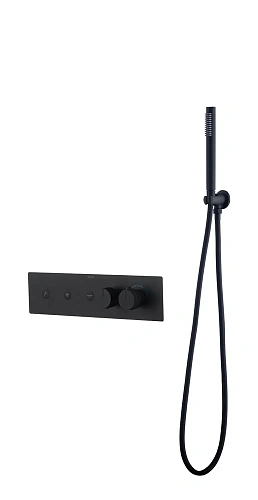 Смеситель для ванны Boheme FUSION TERMO 131-SYS-B BLACK Смеситель для ванны Boheme FUSION TERMO 131-SYS-B BLACK