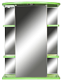Зеркальный шкаф Orange Кларис 55 с подсветкой Салатовый Kl-55ZSL Зеркальный шкаф Orange Кларис 55 с подсветкой Салатовый Kl-55ZSL