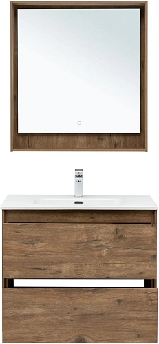 Тумба под раковину Aquanet Милан 80 дуб рустикальный 00336379 подвесная Тумба под раковину Aquanet Милан 80 дуб рустикальный 00336379 подвесная