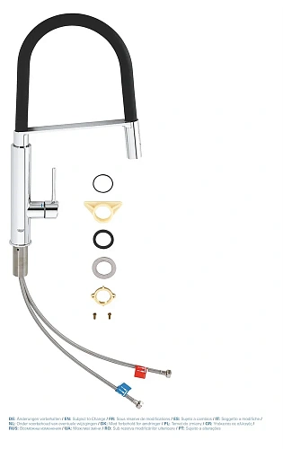 Смеситель для кухни GROHE Concetto с профессиональной лейкой, хром/черный (31491000) Смеситель для кухни GROHE Concetto с профессиональной лейкой, хром/черный (31491000)