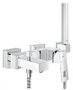 Смеситель для ванны GROHE Eurocube с душевым гарнитуром, хром (23141000)