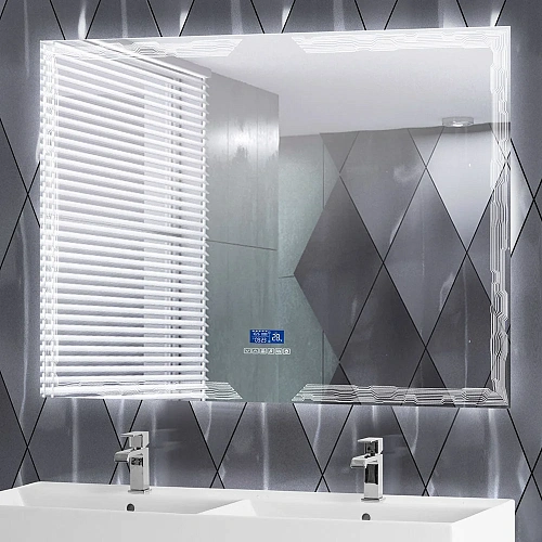 Зеркало CEZARES 120x90 см 45064 с подстветкой, сенсором Touch System, антизапотеванием, радио и датчиком температуры Зеркало CEZARES 120x90 см 45064 с подстветкой, сенсором Touch System, антизапотеванием, радио и датчиком температуры