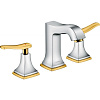 Картинка анонса товара «смеситель для раковины hansgrohe metropol classic 31330090, хром/под золото»